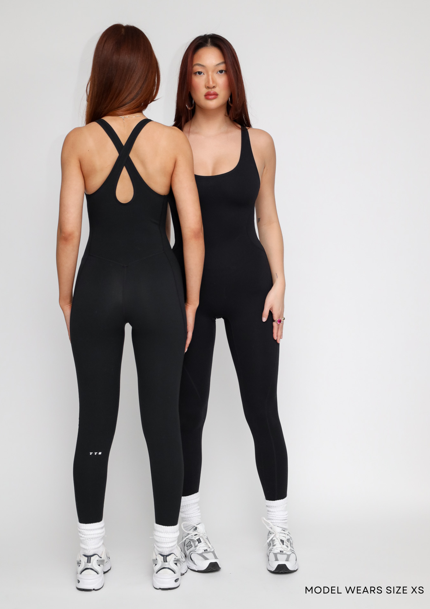 Black Seamless Strappy Back Essential Jumpsuit – Tally